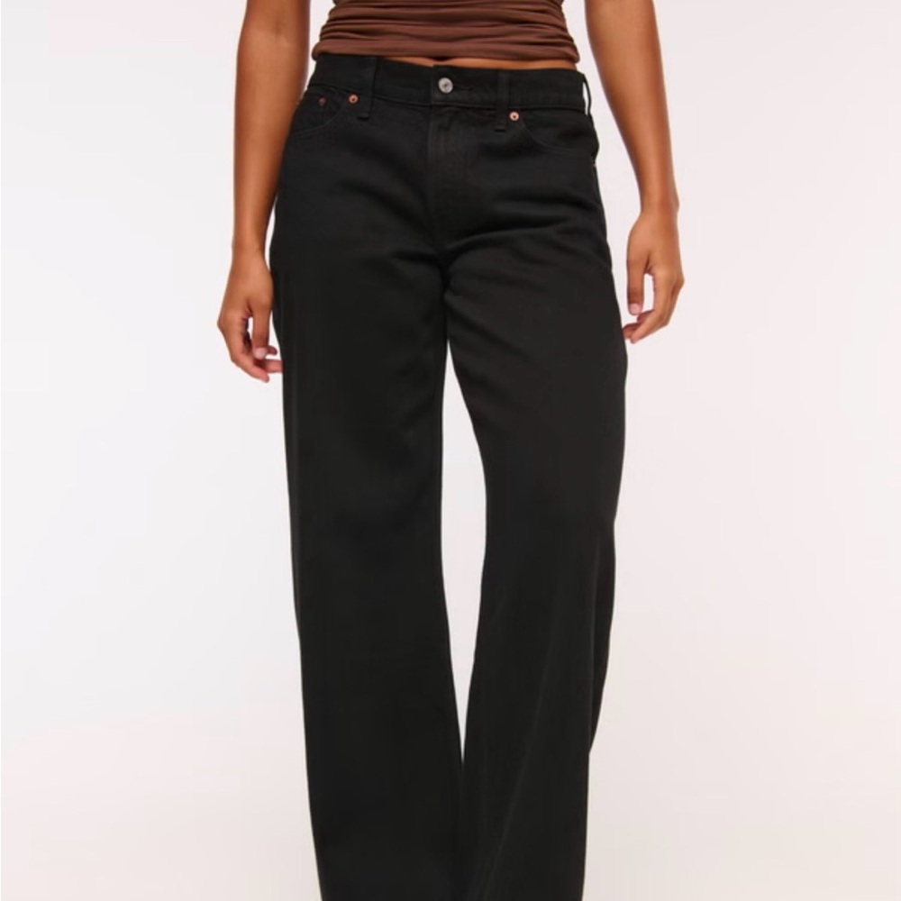 Abercrombie & Fitch Liw Rise Ultra Loose Curve Love